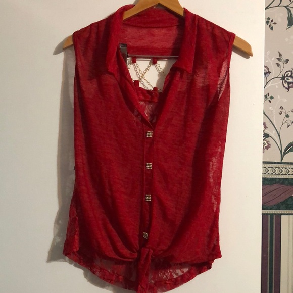 Red tank top - Picture 1 of 4